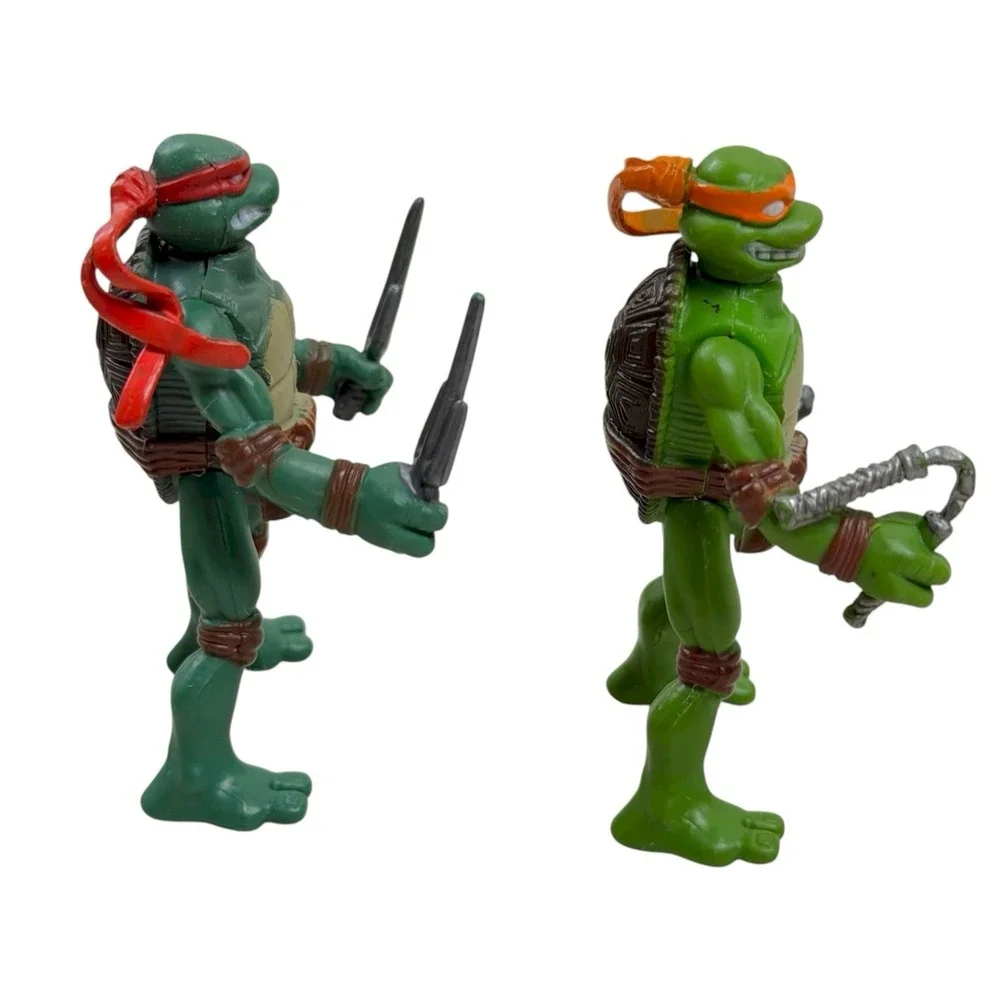 Vintage 2006 TMNT Movie Mini Action Figure Complete Lot‎ Turtles & Splinter 2.5